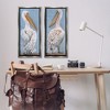 Stupell Industries Classic Pelicans Gazing Black Framed Floater Canvas Wall Art (Set of 2) - 2 of 4