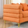 Sapphtopaz Oversized Couches for Living Room Upholstered Couch with Tufted Arms & Metal Leg Leisure Sofa Bed with Pillows for Bedroom - 3 of 4