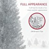 TopComfy Christmas Tree Stands Artificial Christmas Tree Festive Pencil Christmas Tree Cozy Snowy Decor for Living Room, Silver, 34.67"*3.94"*4.73" - 3 of 4