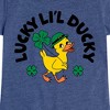 Girls' - Instant Message - St. Patrick's Day Lucky Lil Ducky Fitted Short Sleeve Graphic T-Shirt - 2 of 4