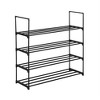 4 Tier Shoe Rack, Metal Shoe Rack Holds Up to 12-20 Pairs of Shoes, Sturdy & Durable Iron Footwear Storage Rack - 2 of 4