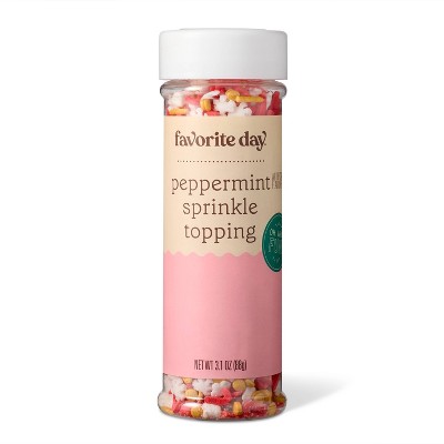 Holiday Peppermint Flavored Sprinkles - 3.1oz - Favorite Day™