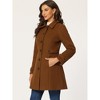 INSPIRE CHIC Women's Winter Classic Single Breasted Outwear Overcoat with Pockets - 3 of 4