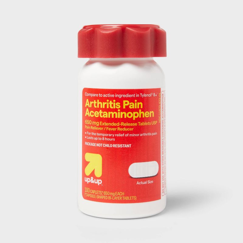 Acetaminophen Arthritis Pain Relief 650mg Extended Release Caplets - 100ct - up &#38; up&#8482;, 1 of 6