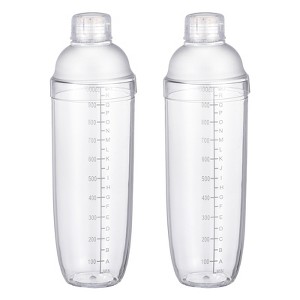 Unique Bargains Removable Plastic Boba Cocktail Shaker with Scales 2 Pcs - 1 of 4