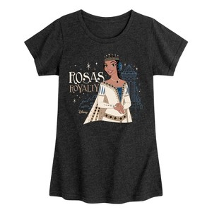 Girls' - Disney - Rosas Royalty Fitted Short Sleeve Graphic T-Shirt - 1 of 4