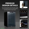 LUMA Comfort Shadow Series Wine Cooler Refrigerator 51 Bottle, Freestanding Glass Door Fridge, Single Zone Wine Refrigerator - 4 of 4