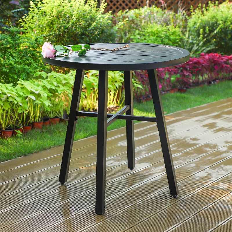 Outdoor Steel End Table - Black - Captiva Designs, 2 of 9