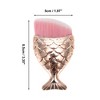 Unique Bargains Angled Mermaids Shape Foundation Brush 1 Pc - 2 of 4