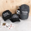 Pavilion Gift Company - Pong - Dark Gray Washed Cotton Twill Hat - Hats - 4 of 4