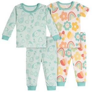 Onesies Brand Baby and Toddler Girls' 4-Piece Pajamas Sets - 1 of 4
