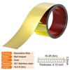 Unique Bargains Stainless Steel Self-Adhesive Home Decor Wall Trim Molding with Working Gloves - 2 of 4