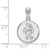 Black Bow Jewelry 14k White Gold Iowa State Cyclones NCAA Medium Pendant - 2 of 3