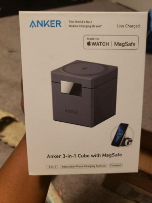 Anker 3-in-1 Cube With Magsafe - Black : Target