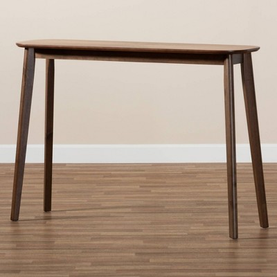 Wendy Walnut Mid-Century Modern Wood Console Table