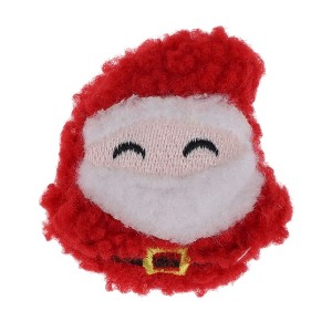 Unique Bargains Christmas Brooches Curly Santa Claus Plush Red White 1 Pc - 1 of 4