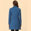 INSPIRE CHIC Women's Single Breasted Notched Lapel Long Winter Trench Coats - 4 of 4