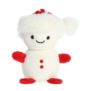 Aurora Mini White Holiday Land of Lils 4" Lil' Cane Festive Stuffed Animal - 1 of 4