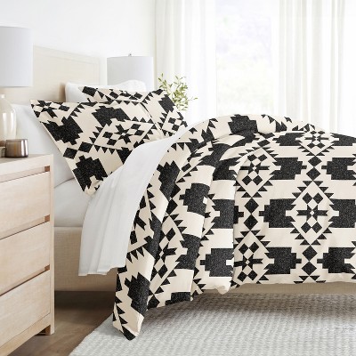 3PC Duvet Cover & Shams Set, Modern Boho Prints, Ultra Soft, Easy Care - Becky Cameron