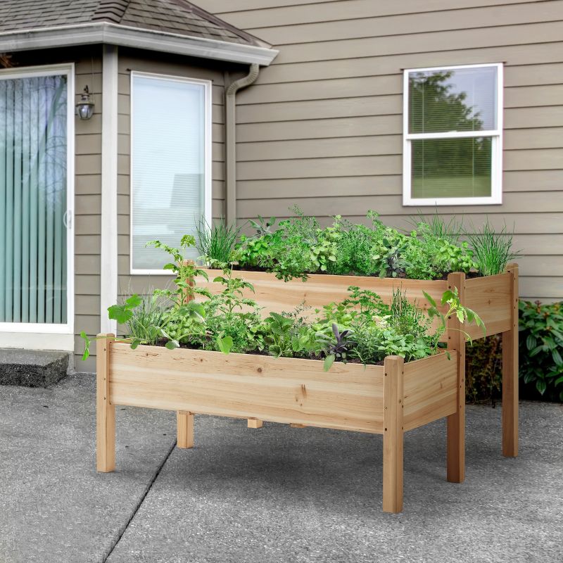 Yaheetech 2-tier Elevated Raised Garden Bed, 2 of 8