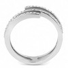 Slickblue Women's Stainless Steel CZ Ring - Polished Finish, Clear Synthetic Stone, Lightweight Band, Sizes 5-10 - 4 of 4