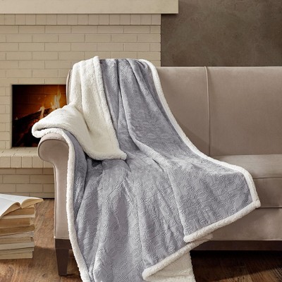 Regency Heights Soft Oversized Geometric Textured Plush Throw