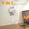 20W PD Surge Protector Outlet Extender, Multi Plug Splitter with 4 Electrical Outlets 3 USB Ports(1 USB C),Multiple Plug Wall Expander for Home Office - 2 of 4