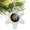 Kennesaw State Owls Logo Metal Snowflake Christmas Tree Holiday Ornament - 2 of 3
