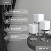 3 inch Pillar Candles for Home Set of 3 pcs - Unscented and Long Lasting Candles Ideal for Wedding or Home Decor - 2 of 4