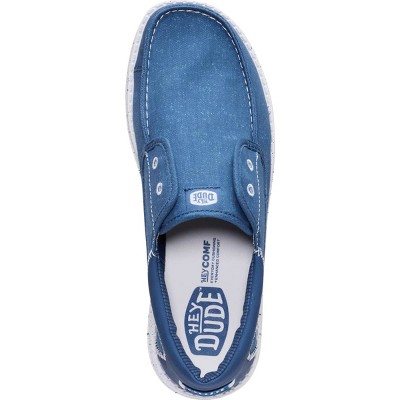 HEYDUDE Men Wally Cru Stretch Canvas , Ensign Blue/Multi, 12 — фото 3