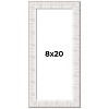 PosterPalooza | Panoramic Sculpted White Picture Frame - UV Acrylic, Foam Board Backing, Hanging Hardware - 2 of 4