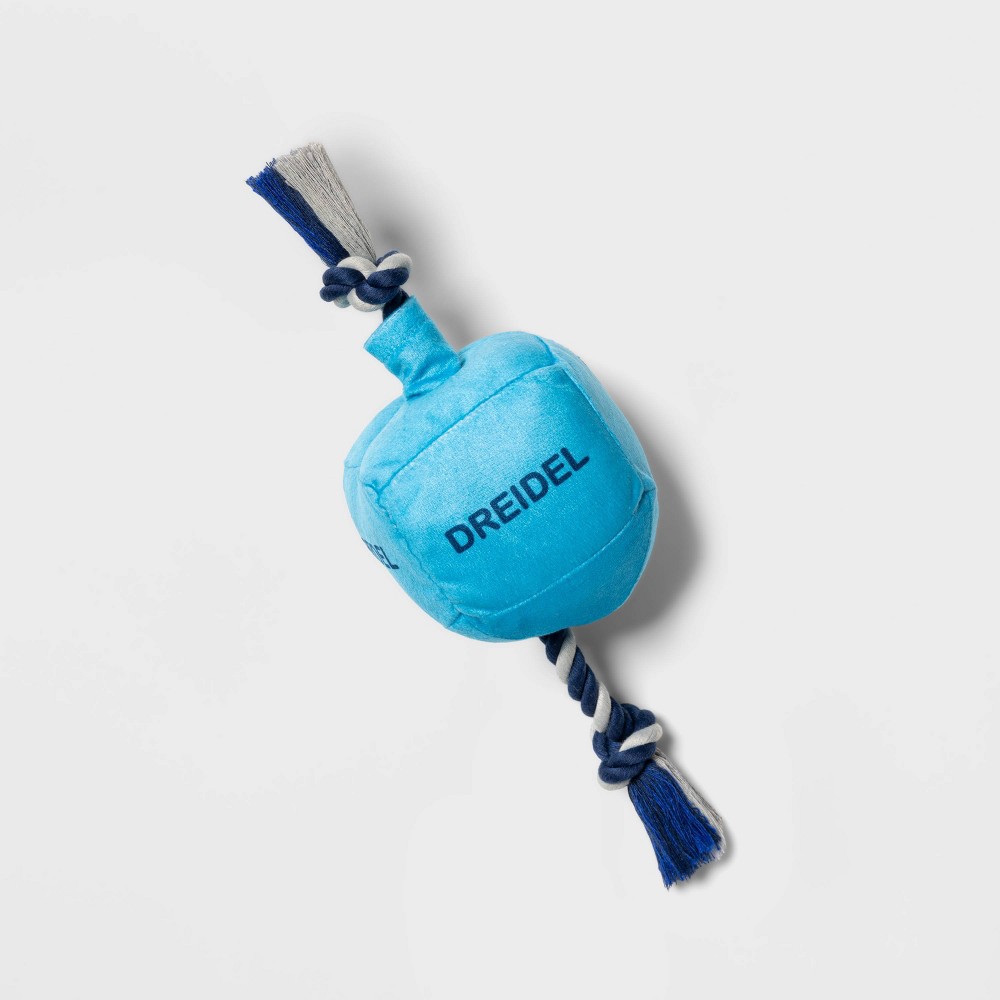 Hanukkah Plush/Rope Dreidel Dog Toy - Boots & Barkley