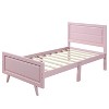 Whisen Twin Wood Platform Bed Mattress Foundation with Headboard and Wood Slat Support - 3 of 4