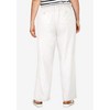 ellos Women's Plus Size Linen-Blend Drawstring Pants - 3 of 4