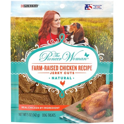 Purina Pioneer Woman Ranch Life Recipe Farm-Raised Chicken Jerky Cuts Dog Treats - 5oz