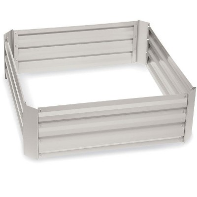 Deep Blue Corrugated Metal Outdoor Raised Garden Bed
