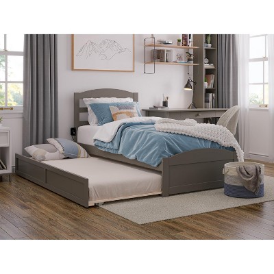 AFI Furnishings Warren Platform Bed T with Footboard & T Trundle AG