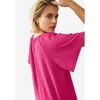 ellos Plus Size Flutter Sleeve Knit Eyelet Tunic - 4 of 4