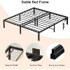 Acoinel Platform Bed Frame with LED Lights,Charging Station,King - 4 of 4