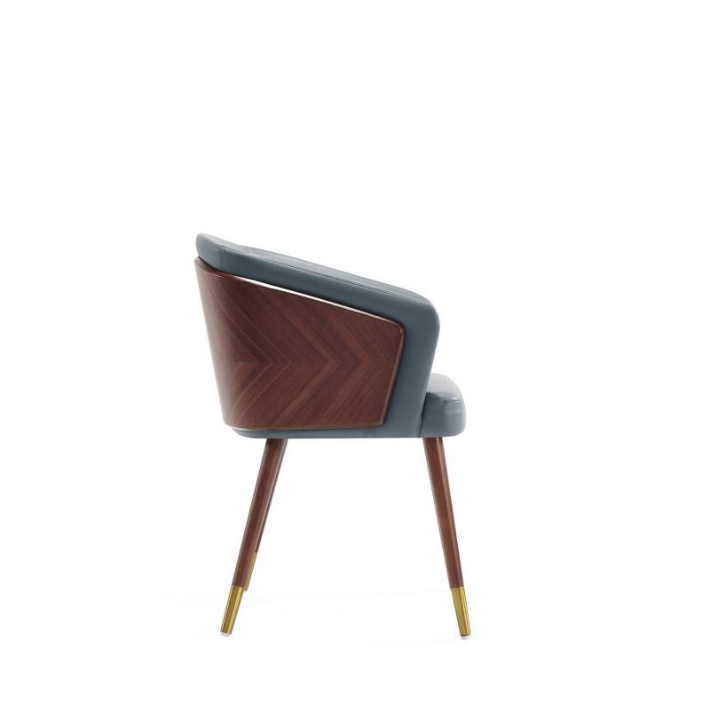 Reeva Modern Leatherette Upholstered Dining Chair - Manhattan Comfort, 4 of 11