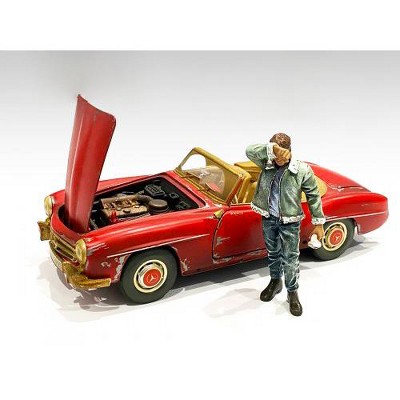 Auto Mechanic Sweating Joe Figurine for 1/24 Scale Models by American Diorama