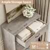 Dresser for Bedroom with 5 Drawers, Storage Chest Organizer Nightstand, Tall Dresser Chest with Metal Handle - 4 of 4