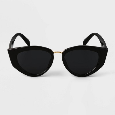 Women's Cat Eye Sunglasses - A New Day™ Black