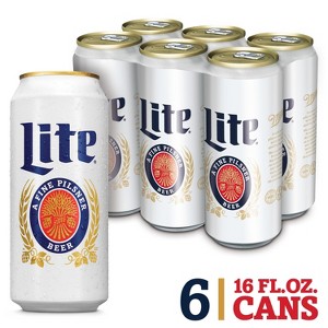 Miller Lite Beer - 6pk/16 fl oz Cans - 1 of 4