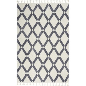 Nourison Diamond Trellis Shag DMT01 Indoor Area Rug - 1 of 4