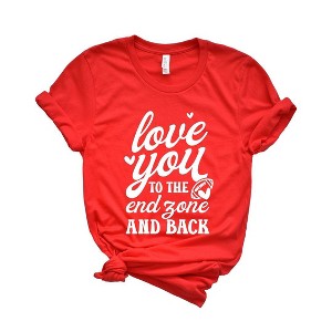 Simply Sage Market Women's To The Endzone and Back Short Sleeve Graphic Tee - 1 of 4