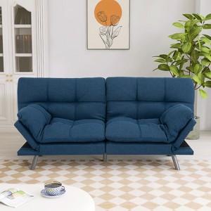Dyonery 71" Convertible Futon Sofa Bed,Memory Foam Futon Couch,Memory Foam Modern Folding Loveseat Sofa Bed, for Living Room,Office - 1 of 4