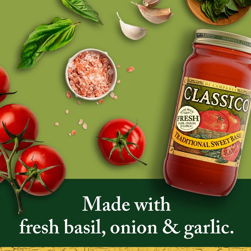 Classico Traditional Sweet Basil Pasta Sauce 24oz, 2 of 12