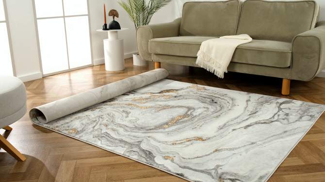 Luxe Weavers Marble Effect Abstract Area Rug, 2 of 11, play video