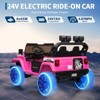 24V Ride On Toys for Big Kids, 2 Seater Extend Ride On Car, Kids' Electric Vehicles with Remote Control,Adjustable Car Body, Music,3 Speeds - 3 of 4